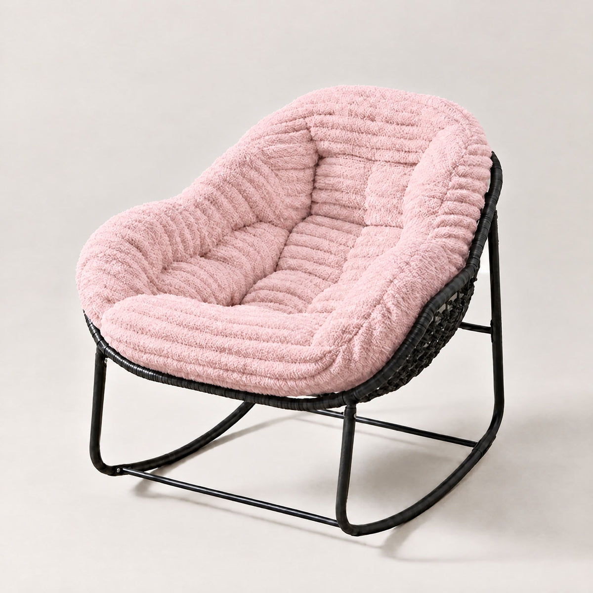 Polly Pluffer rocking chair in Rose