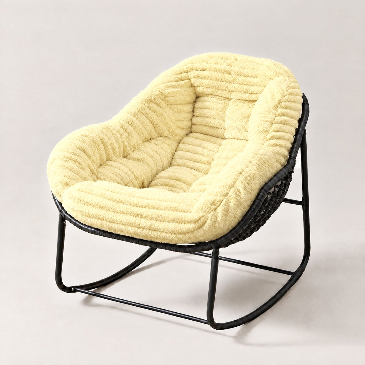 Polly Pluffer rocking chair in Yellow